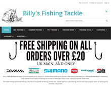 Tablet Screenshot of billysfishing.co.uk